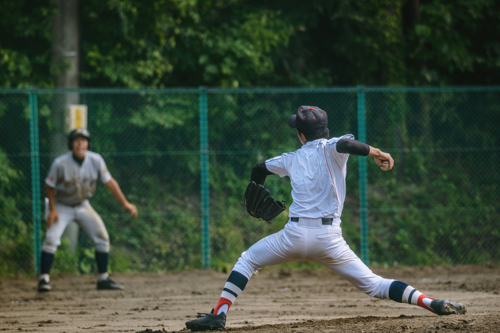 投球練習　多和田真三郎　大きなステップ幅と肩甲骨の柔軟性