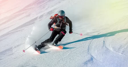 スキー 小回りターンが出来るようになる4つのポイント 外足を刺すように使う｜重心 ショートターン シュテム    