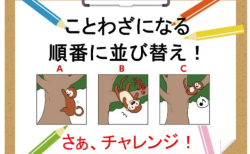 【脳科学者監修】大人の脳トレドリル：ことわざイラスト並び替え問題にチャレンジ！