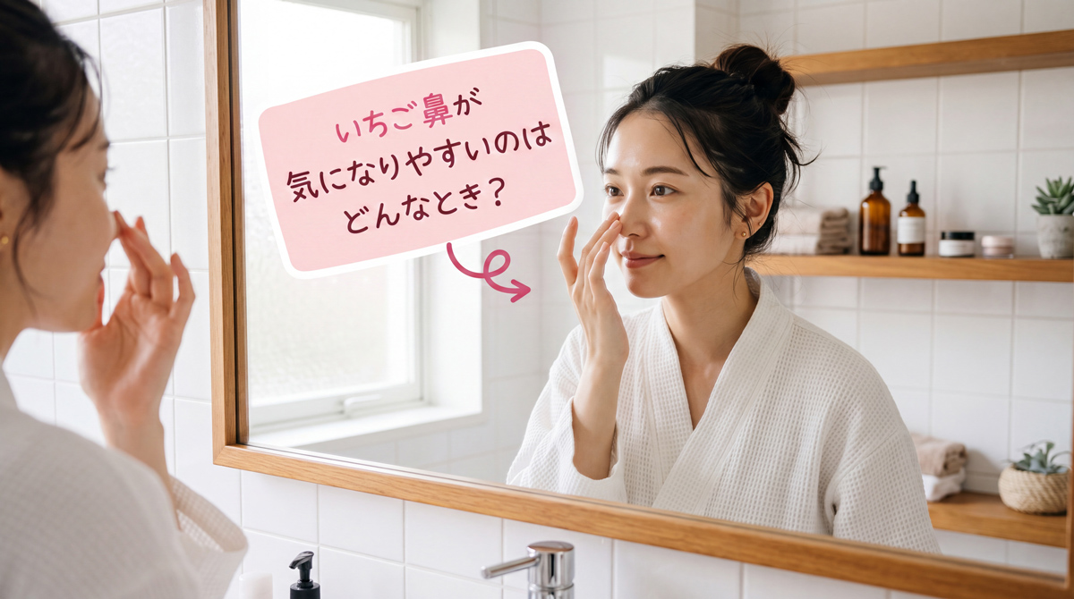 いちご鼻の正しいケア方法｜小鼻の黒ずみは「取る」より「つまらせない」が近道