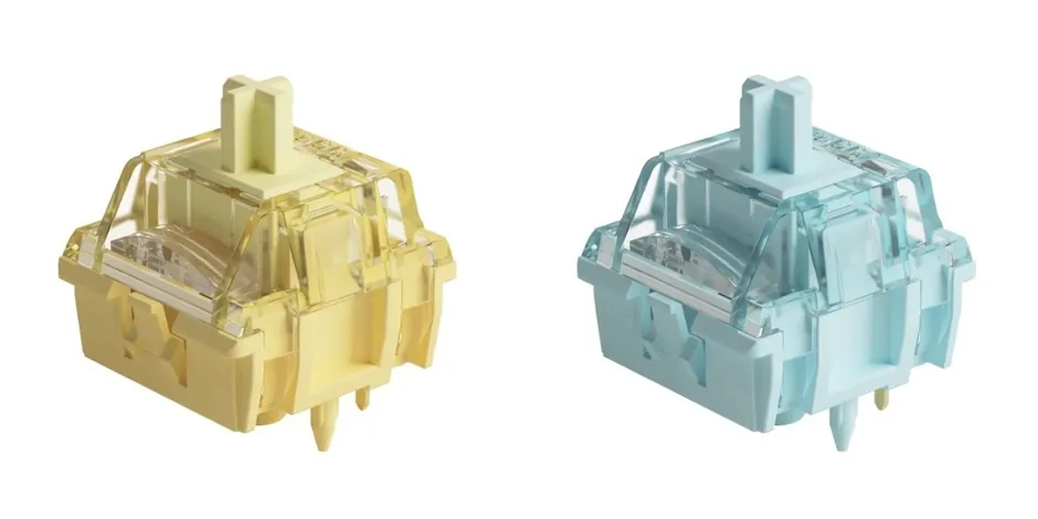 2つのメカニカルキーボードスイッチ