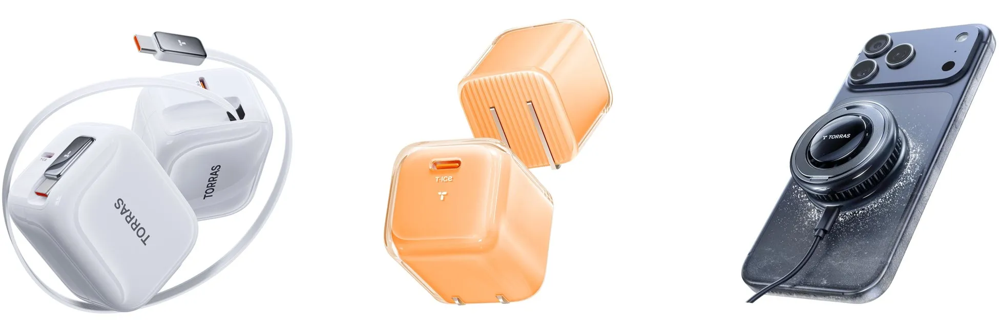 TORRAS T-ICEなどの充電器と冷却ファン