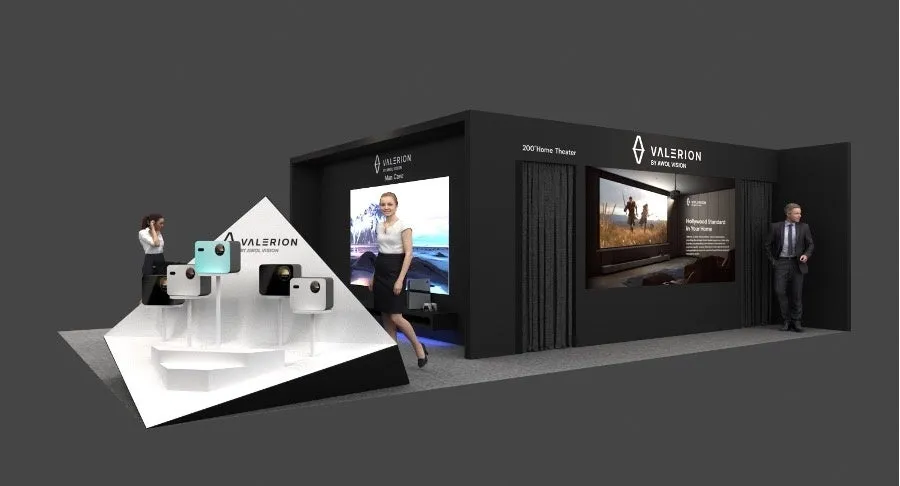 VALERIONのホームシアターの展示ブース