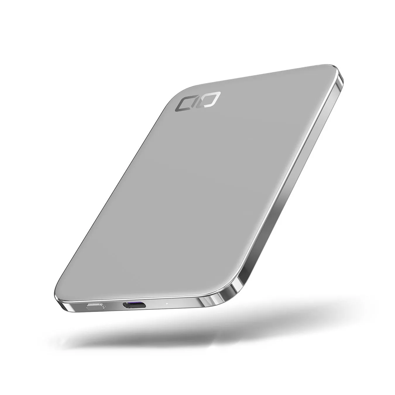 銀色の長方形のデバイスのクローズアップ写真