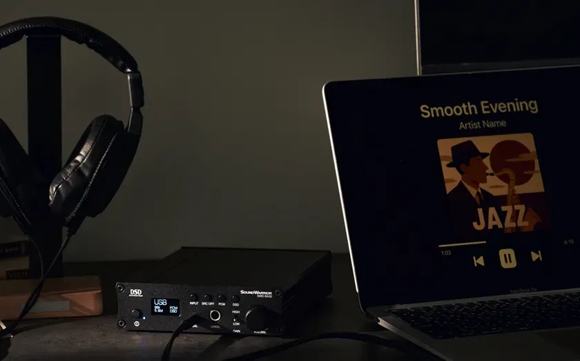 ノートパソコンと接続して高音質で音楽を楽しむ