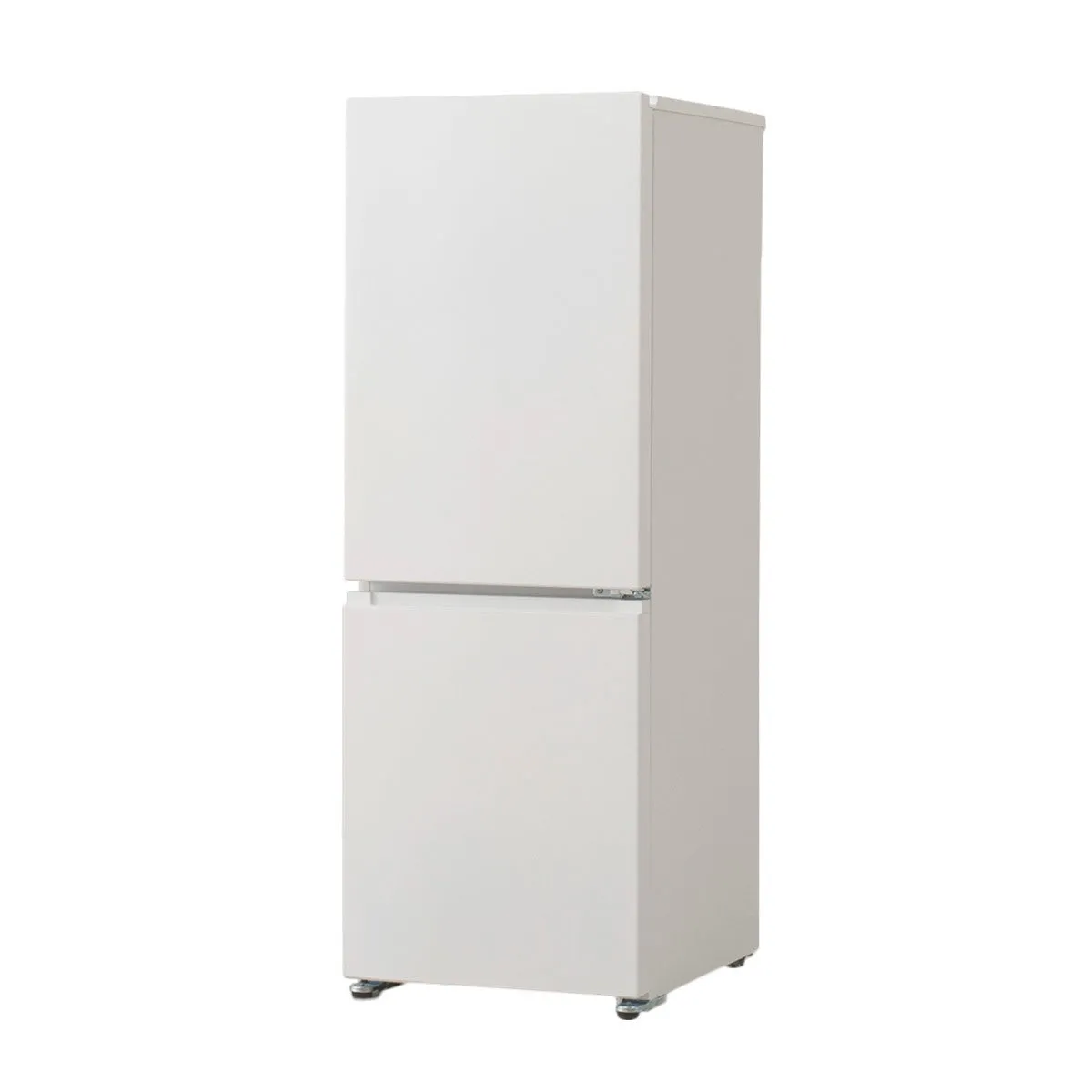 白い冷蔵庫の正面写真