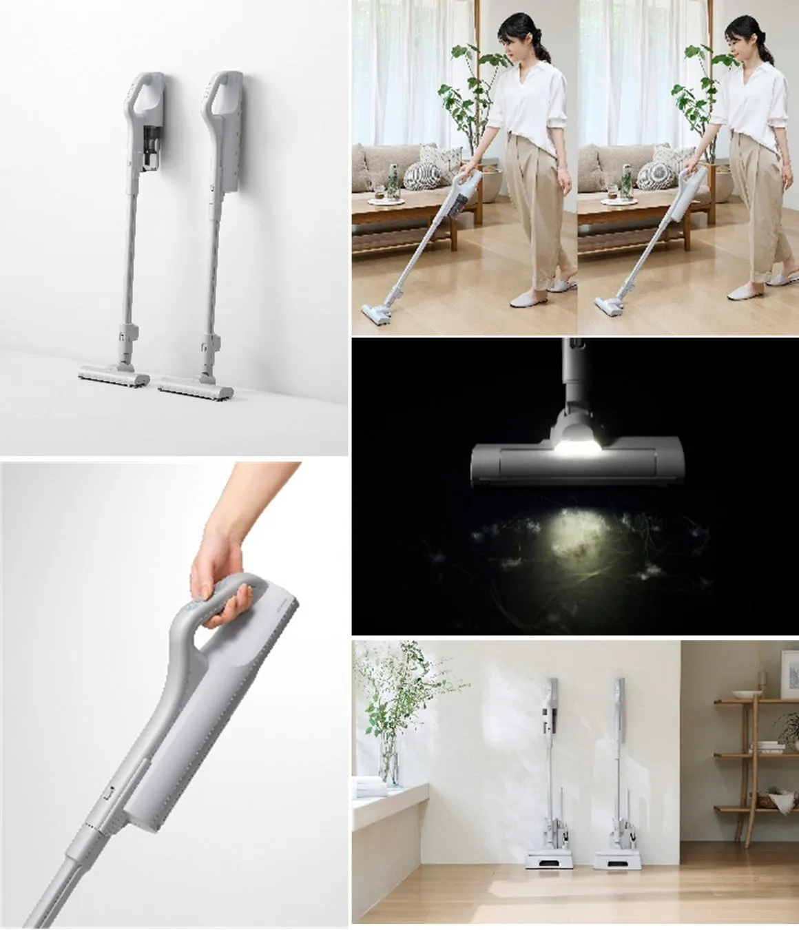 女性が使用するコードレススティッククリーナーMagiCaleenaとその詳細