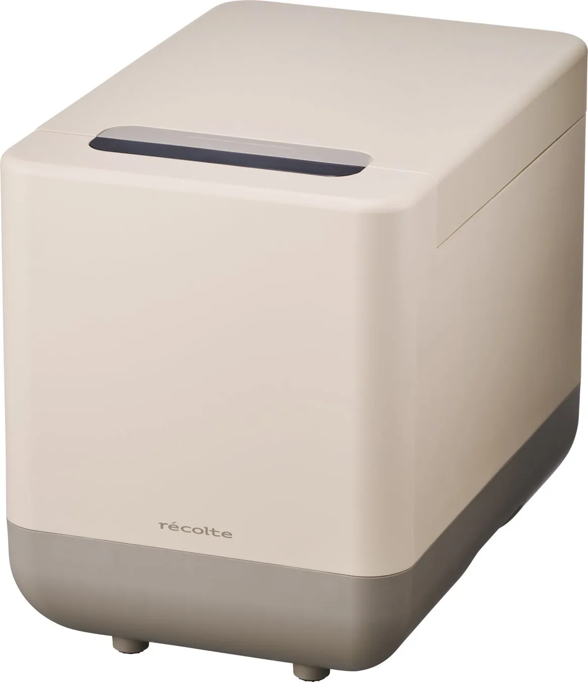 白とグレーの2トーンカラーのシンプルなデザインの家電製品