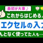 【エクセル入力の基本】はじめに知っておきたい必須知識♪【パソコン初心者】