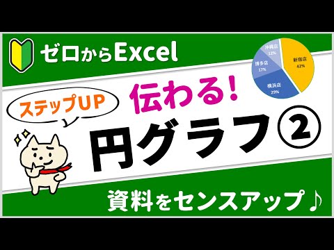 【伝わる円グラフ】工夫のポイントがわかる♪【エクセル初心者】
