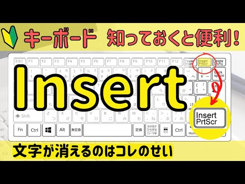 【Insert】入力すると文字が上書きされて消えていくのはなぜ？！上書きモードを解除しよう！