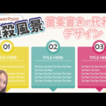 【パワーポイント デザイン】脱殺風景！箇条書きの代わりに使えるデザイン｜PowerPoint　パワーポイントをおしゃれに！自己紹介スライドにも使えるかも＾＾