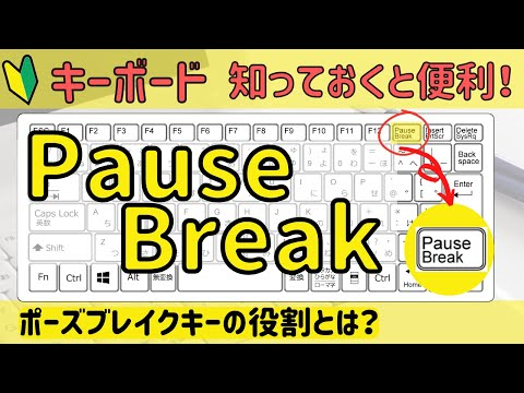 【Pause Breaak】の役割とは？（ポーズブレイクキー）簡単にシステム情報を出すことができます