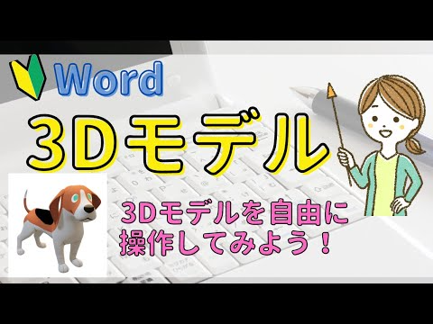 【Word】3Dモデルの操作について　角度を変えたり影を付けたり色々と試してみましょう！！
