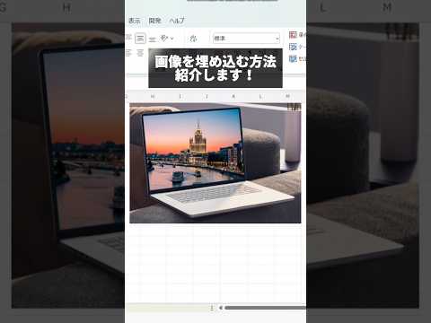 【Excel】簡単に画像を埋め込む方法。 #エクセル初心者 #エクセル学習 #excel #エクセル時短 #エクセル関数 #エクセル #エクセル仕事 #エクセル便利技