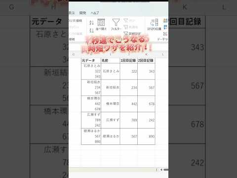 【Excel】改行も綺麗に削除できます。 #エクセル初心者 #エクセル #エクセル学習 #エクセル関数 #エクセル仕事 #エクセル便利技