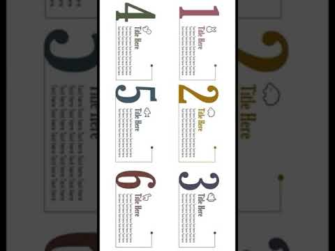 超早送り　パワーポイントで数字を使う時にぴったりデザイン　パワーポイントおしゃれ　パワーポイントデザイン　#shorts